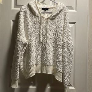Hooded Popcorn Sweater